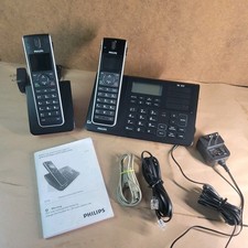 Philips SE659FP DECT 6.0 Phone Set – 2 Handsets + Answering Machine – Working