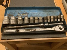 Hazet 1/2 ratchet socket set imperial whitworth vintage Volkswagen Porsche Merc