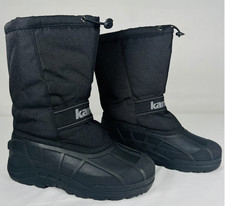 KAMIK Black Snowridge SNOW BOOTS w/Insulated Liner KIDS=6, LADIES=7, EU=38,MEN=5