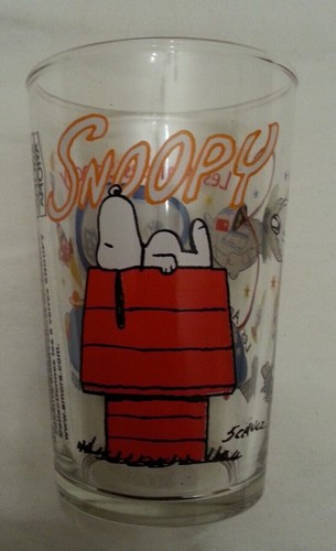 Beau verre moutarde snoopy - beau, à