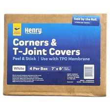 Henry 7”x 9” Single-Ply Self-adhering Roofing Corners & T-Joint Covers.(4 Ct)