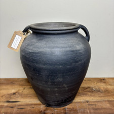 Large Clay Urn Pot - Dark Textured Quality Pot - Rustic Home Decor - £45 Each