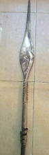 ANTIQUE BRONZE AFRICAN ART CEREMONY SPEAR SAGA TIP EARLY 1900s