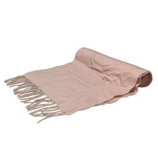 Auth LOUIS VUITTON Echarpe LV Perfo - Light Pink Unconfirmed Scarf Cashmere