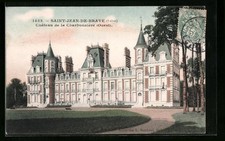 Old postcard Saint-Jean-De-Braye, Chateau de la Charbonniere 1917 