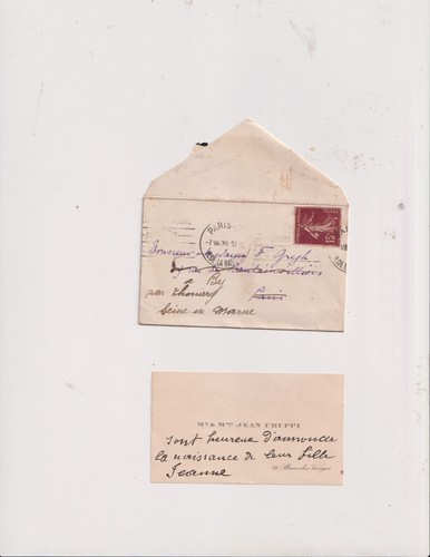 1930 carte autographe - 1930.,