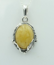 Design Pendentif En Ambre 925