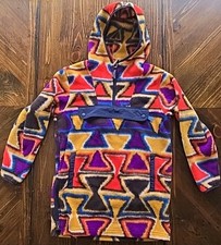 Patagonia Unisex Kids S 7-8 Aztec Fleece Cagoule Pullover Hooded Jacket