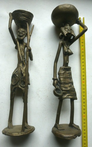 Art africain statues couple - africain,