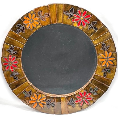 Grand miroir ancien céramique - grand,