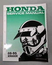 Honda XR600R Service Manual 1988-1995 XR600 XR 600 OEM Genuine 