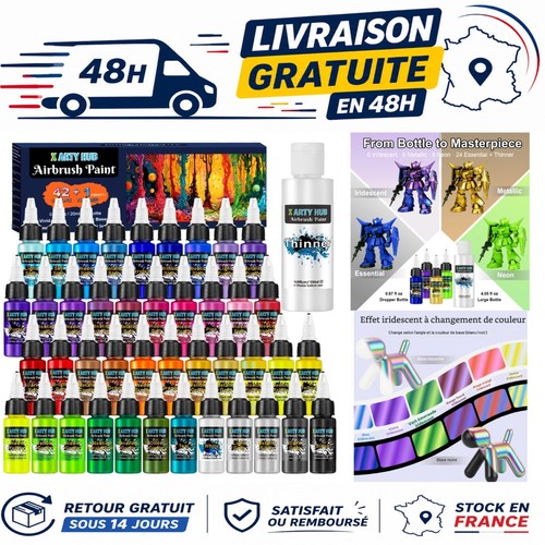 Set peinture aérographe - peinture, 42
