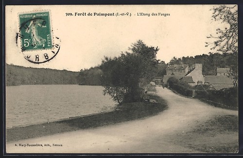 Cpa forêt paimpont - de,