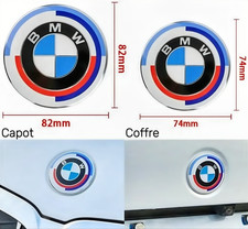 2x Insigne Logo BMW Capot 82mm