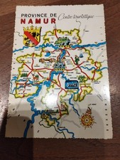postcard PROVINCE OF NAMUR tourist center. Patch Card 
