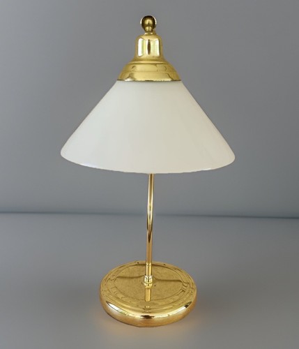 Lampe laiton opaline - lampe, en