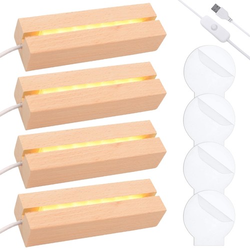 Lot socles led bois - socles, en