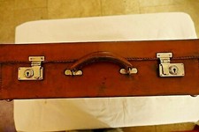 valise cuir vintage 1930 car truck luggage leather