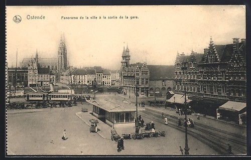 Carte postale ostende - postale, ostende,