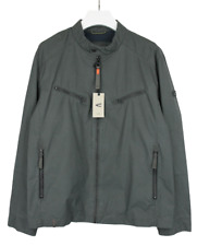 CAMEL ACTIVE Jacket Men's (EU) 56 Dark Grey Zipped Pockets Mock Neck Logo Zip