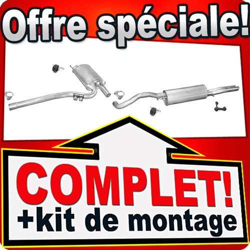échappement pour audi - a4, (b5)