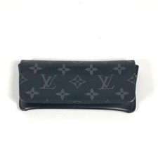 LOUIS VUITTON GI0296 Etui-Lunettes Woody Sunglasses case pouch Black