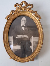 Joli Vieux Cadre Photo Bronze