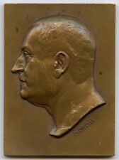 France Doctor Medicine Louis Delherm 1933 Art Medal by Rispal 72x55mm 160gr !!!