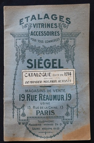 Catalogue 1914 présentoir - catalogue,