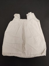 Antique baby clothing small dress cotton and lace