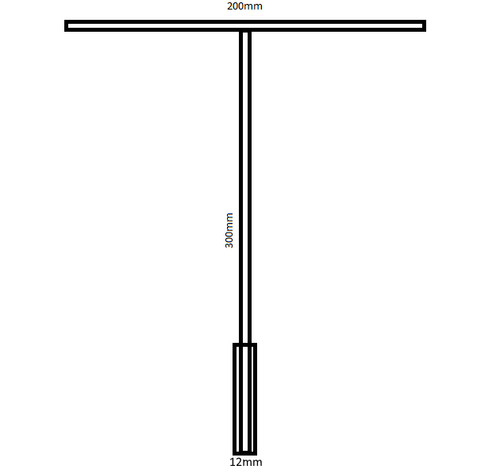 Clé longue de - en, "t"