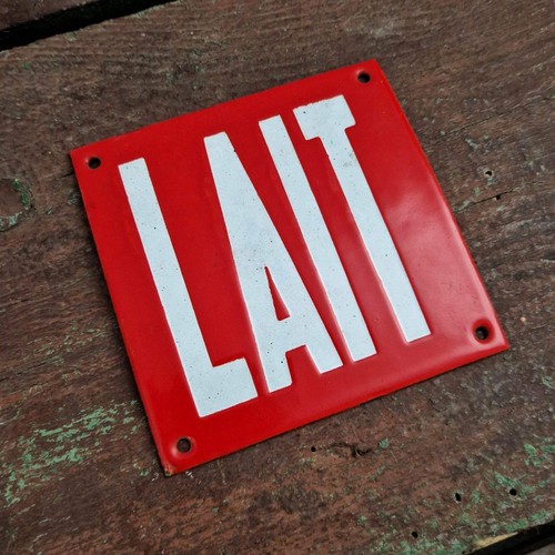 Plaque émaillée ancienne - , «