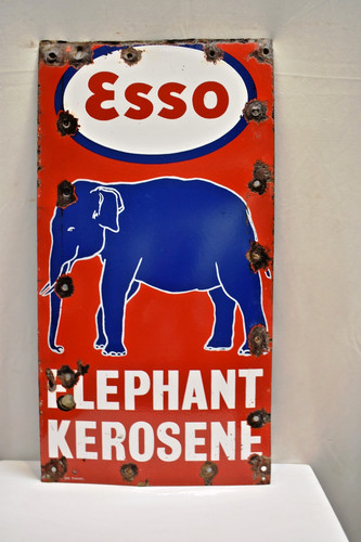 Plaque émaillée esso - Émaillée,