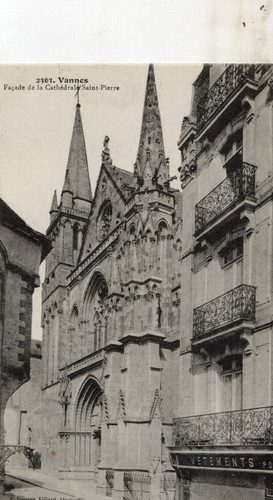 Cpa vannes facade la - vannes,