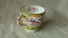 ANTIQUE MINTON BIRD OF PARADISE DECOR FAIENCE MUG N°2984**