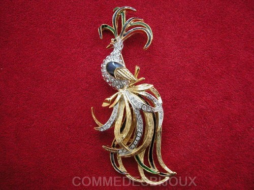 Broche paon plumage - broche,