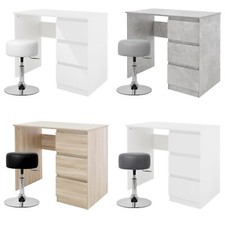 Bureau avec 3 tiroirs bureau d'ordinateur table de travail moderne á votre choix