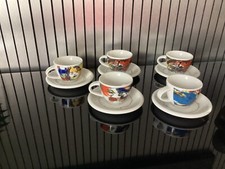 LOT de 6 TASSES et SOUCOUPES   CAFE  EXPRESSO  - SAECO