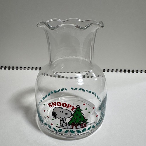 Vase verre snoopy - en, base