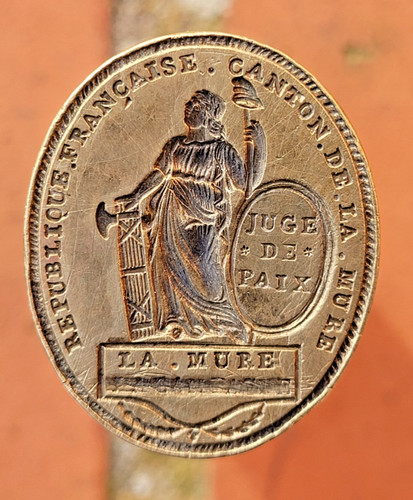 Sceau cachet cire - a, matrice