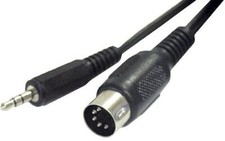 Cable avec fiche din 5 poles