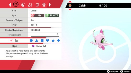 Pokemon celebi shiny 6iv - shiny,