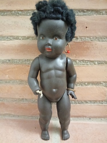 Poupon poupee ancien noir - poupon,