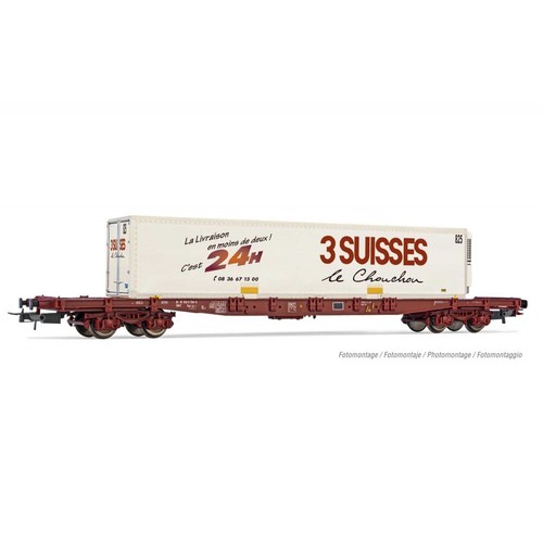 Wagon porte conteneur sgss 3 - wagon, "3