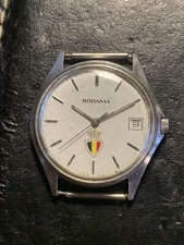 Montre Rodania Drapeau Belgique Quartz Eta 963 116 A Réparer 