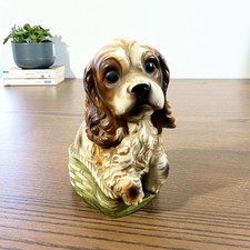 Tirelire ancienne chien cocker