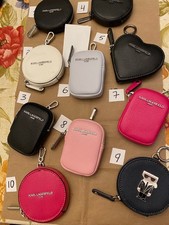 Karl Lagerfeld Paris Coin/Sanitizer Holders Different Shapes & Colors Brand New