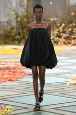 ULLA JOHNSON Polline Bubble Strapless Mini Dress in Noir US 10  $490