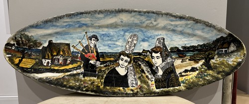 Grand plat ovale - ovale, quimper