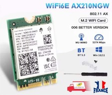 CARTE WIFI 6E BLUETOOTH 5.3 interne carte 5374Mbps 2.4G 5G AX210NGW NGFF M.2
